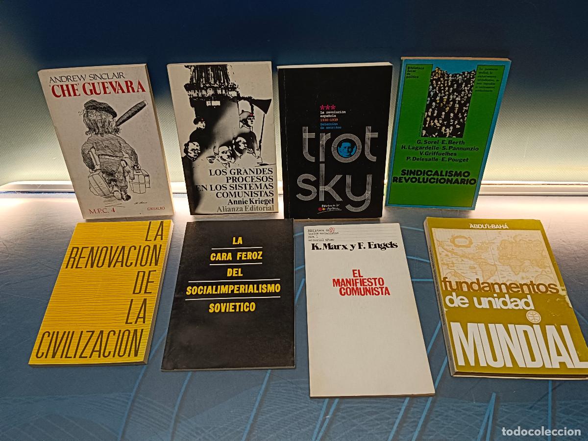 Libros de segunda mano: 8 libros, pensamiento, politica, Che guevara, Trosky y mas