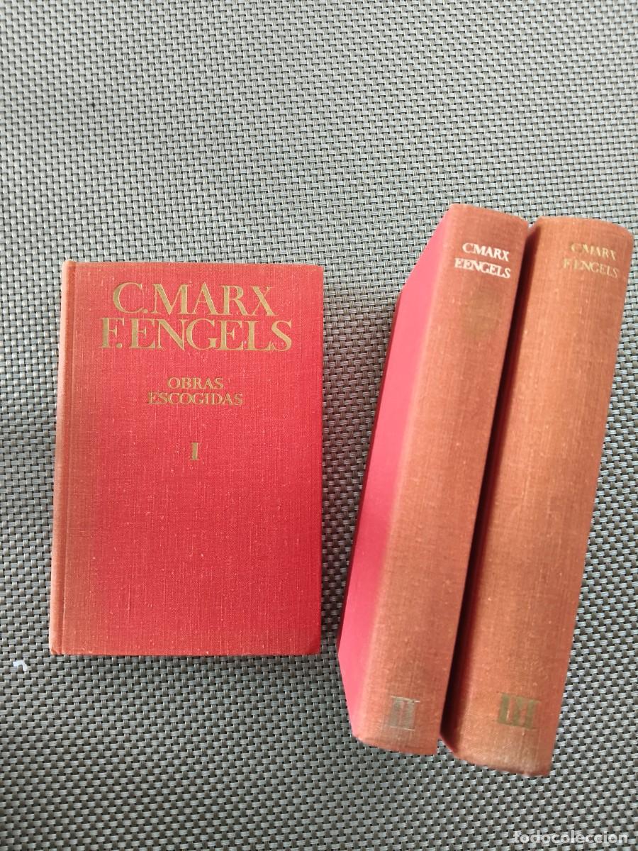 Libros de segunda mano: KARL MARX Y FRIEDRICH ENGELS &ndash; OBRAS ESCOGIDAS &ndash; 3 TOMOS COMPLETOS &ndash; TAPA DURA