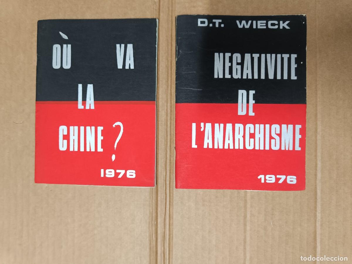 Libri di seconda mano: LOTE 2 ANTIGUOS LIBROS MECANOGRAFIADOS CNT FRANCIA 1976, NEGATIVITE ANARCHISME ANARQUISMO, CHINA P30