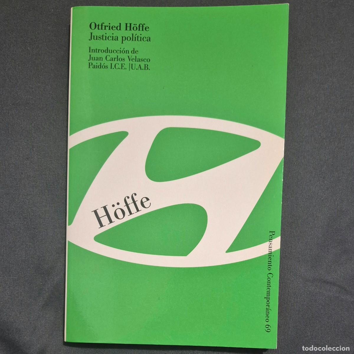 Second hand books: JUSTICIA POL&Iacute;TICA - OTFRIED H&Ouml;FFE