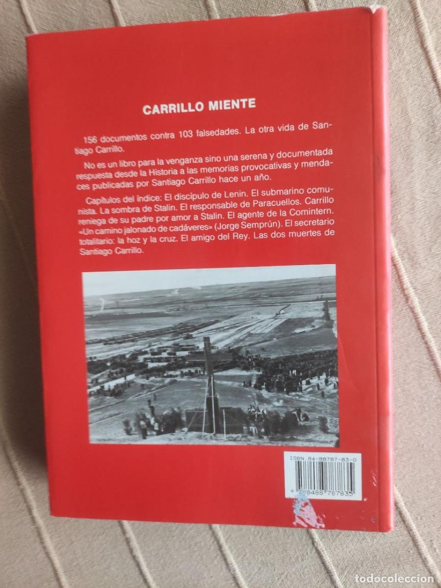 Libros de segunda mano: Carrillo miente - Ricardo de la Cierva - Foto 2