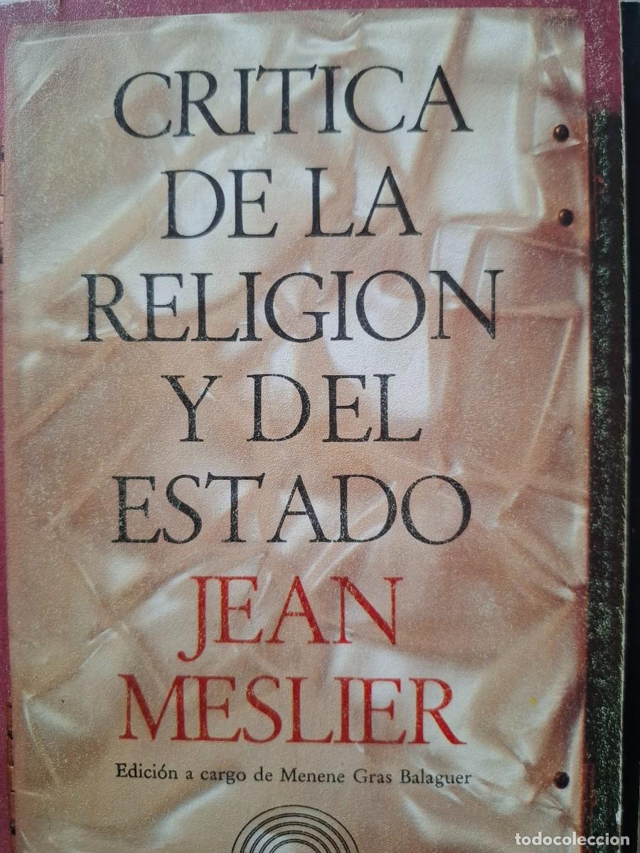 Libros de segunda mano: cr&iacute;tica de la religi&oacute;n y del Estado Jean Meslier