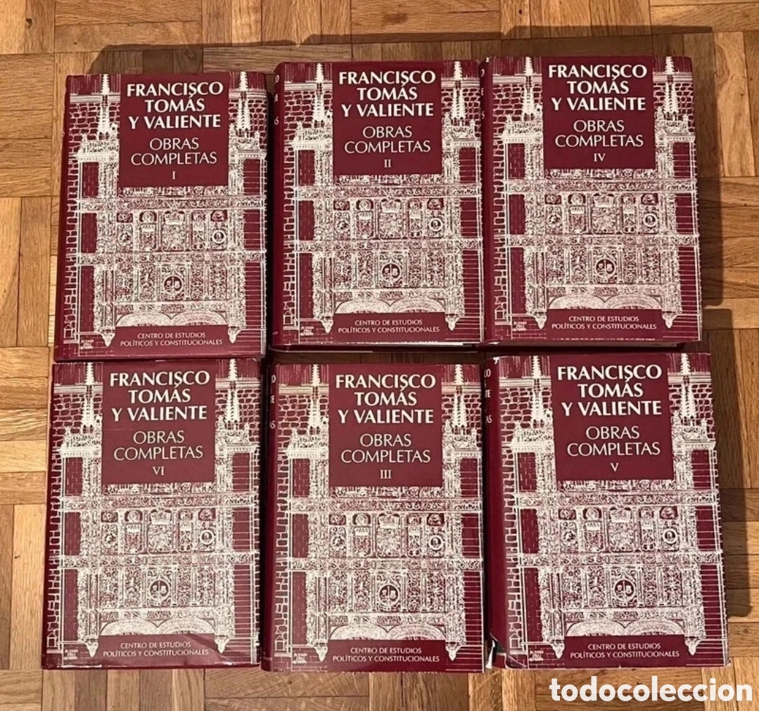 Libros de segunda mano: Obras completas de Francisco Tom&aacute;s y Valiente. 6 tomos