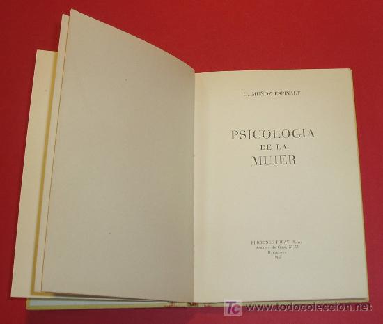Libros de segunda mano: PSICOLOG&Iacute;A DE LA MUJER. C. MU&Ntilde;OZ ESPINALT - Foto 1