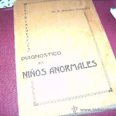 Libros de segunda mano: DIAGNOSTICO DE NIÑOS ANORMALES.