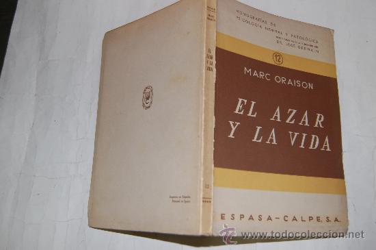 Libros de segunda mano: El Azar y la Vida. MARC ORAISON . RM31457 - Foto 1