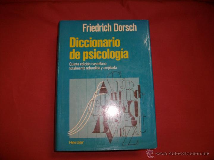 dorsch friedrich diccionario de psicologia pdf