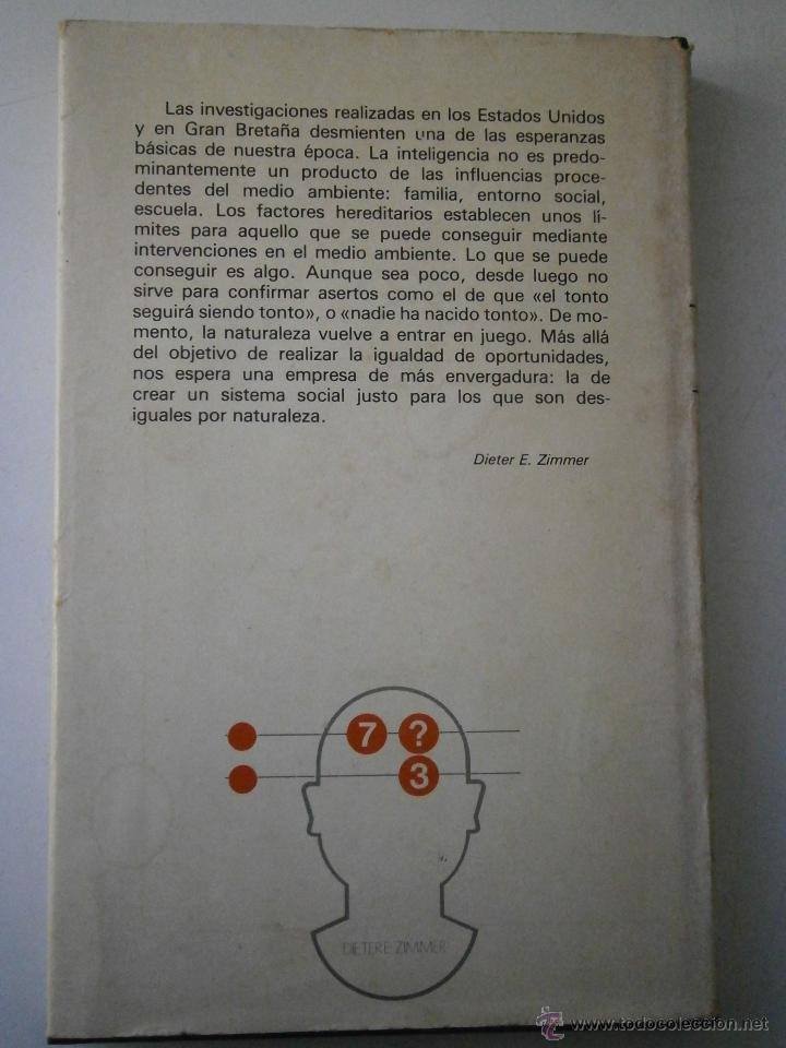 Libros de segunda mano: COEFICIENTE DE INTELIGENCIA Dietere Zimmer 1977 EC M9 - Foto 2