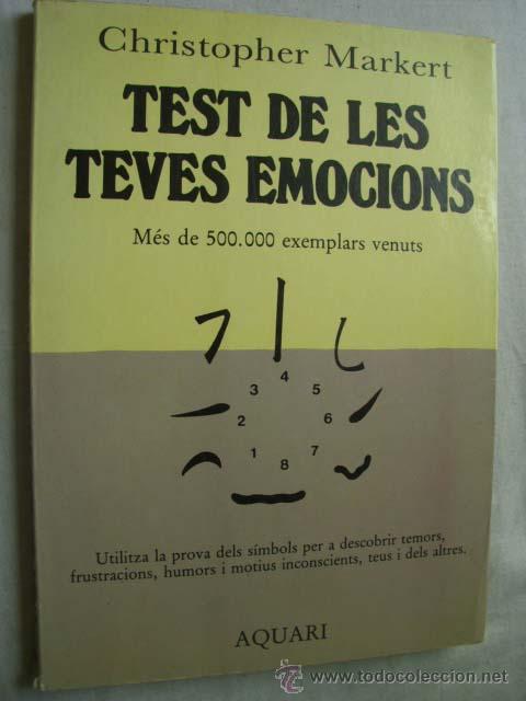 Libros de segunda mano: TEST DE LES TEVES EMOCIONS. MARKERT, Christopher. 1984 - Foto 1