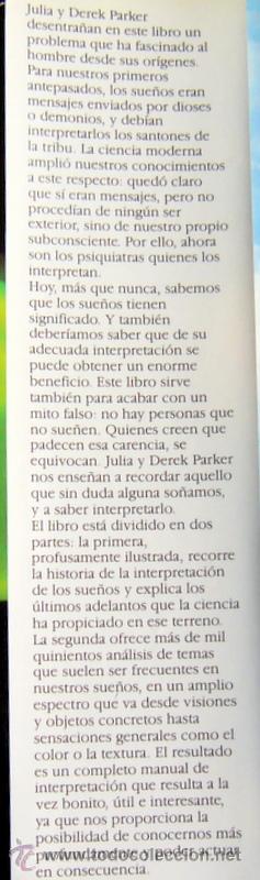 Libros de segunda mano: GUIA PARA RECORDAR E INTERPRETAR LOS SUE&Ntilde;OS - JULIA Y DERECK PARKER - Foto 2