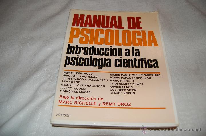 Libros de segunda mano: MANUAL DE PSICOLOG&Iacute;A Introducci&oacute;n a la Psicolog&iacute;a Cient&iacute;fica - Foto 1