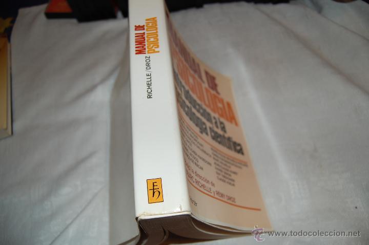 Libros de segunda mano: MANUAL DE PSICOLOG&Iacute;A Introducci&oacute;n a la Psicolog&iacute;a Cient&iacute;fica - Foto 2