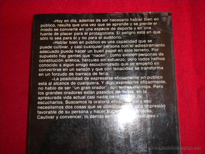 Libros de segunda mano: Aprender a hablar en p&uacute;blico - Foto 2