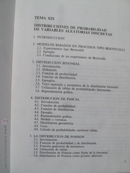 Libros de segunda mano: PSICOLOG&Iacute;A MATEM&Aacute;TICA - ( ESTAD&Iacute;STICA ) - 2 VOLS. - U.N.E.D.- - Foto 5