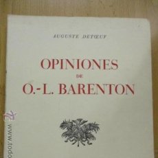 Libros de segunda mano: OPINIONES DE BARENTON (1961) - BIEN CONSERVADO.. Lote 50987784