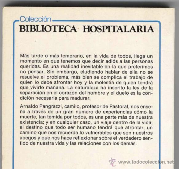 Libros de segunda mano: LA P&Eacute;RDIDA DE UN SER QUERIDO // ARNALDO PANGRAZZI (1995) - Foto 2