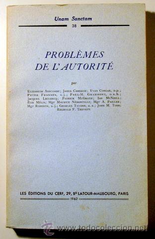 Libros de segunda mano: PROBL&Egrave;MES DE LAUTORIT&Eacute; - Paris 1962 - Foto 1
