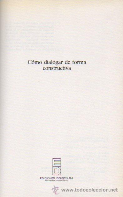 Libros de segunda mano: C&Oacute;MO DIALOGAR DE FORMA CONSTRUCTIVA - JOSEPH M. TRAYHORN, JR. EDICIONES DEUSTO, 1993 - Foto 2