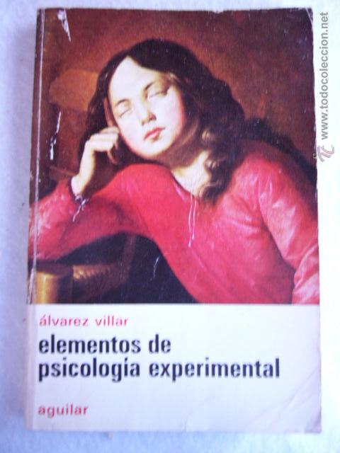 Libros de segunda mano: Elementos de psicolog&iacute;a experimental &Aacute;lvarez Villar - Foto 1