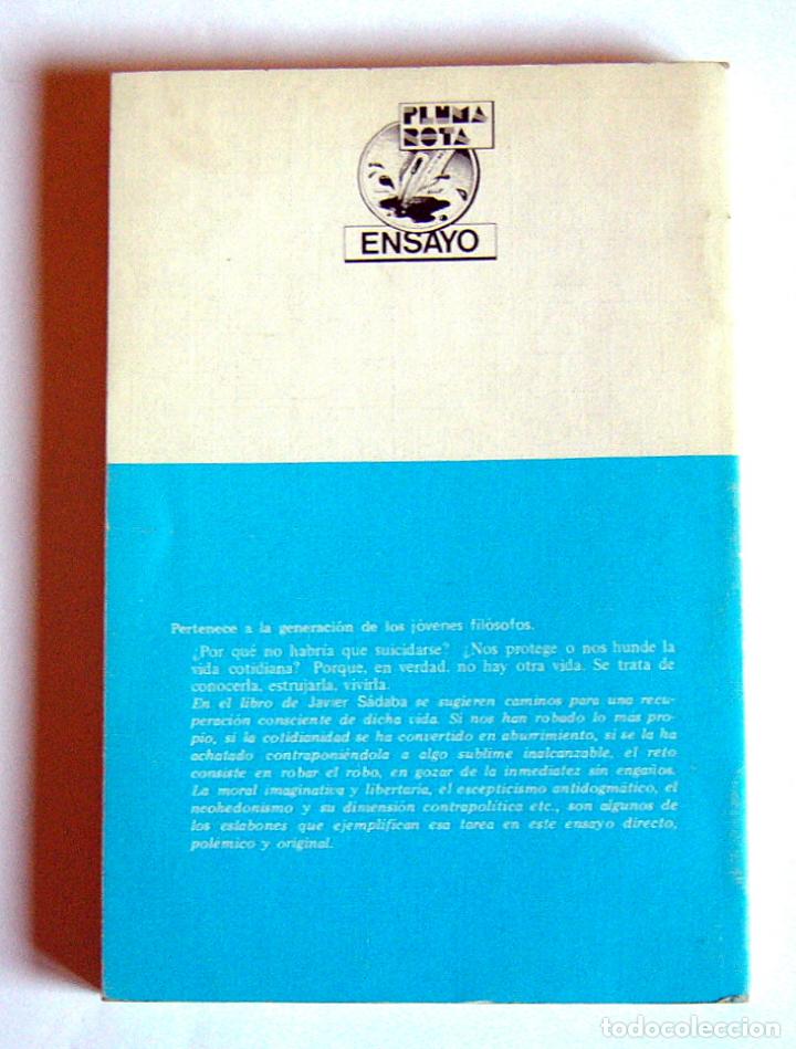 Libros de segunda mano: SABER VIVIR - JAVIER SADABA - Foto 2