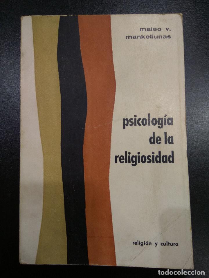 Second hand books: psicologia de la religiosidad. mateo v. mankeliunas