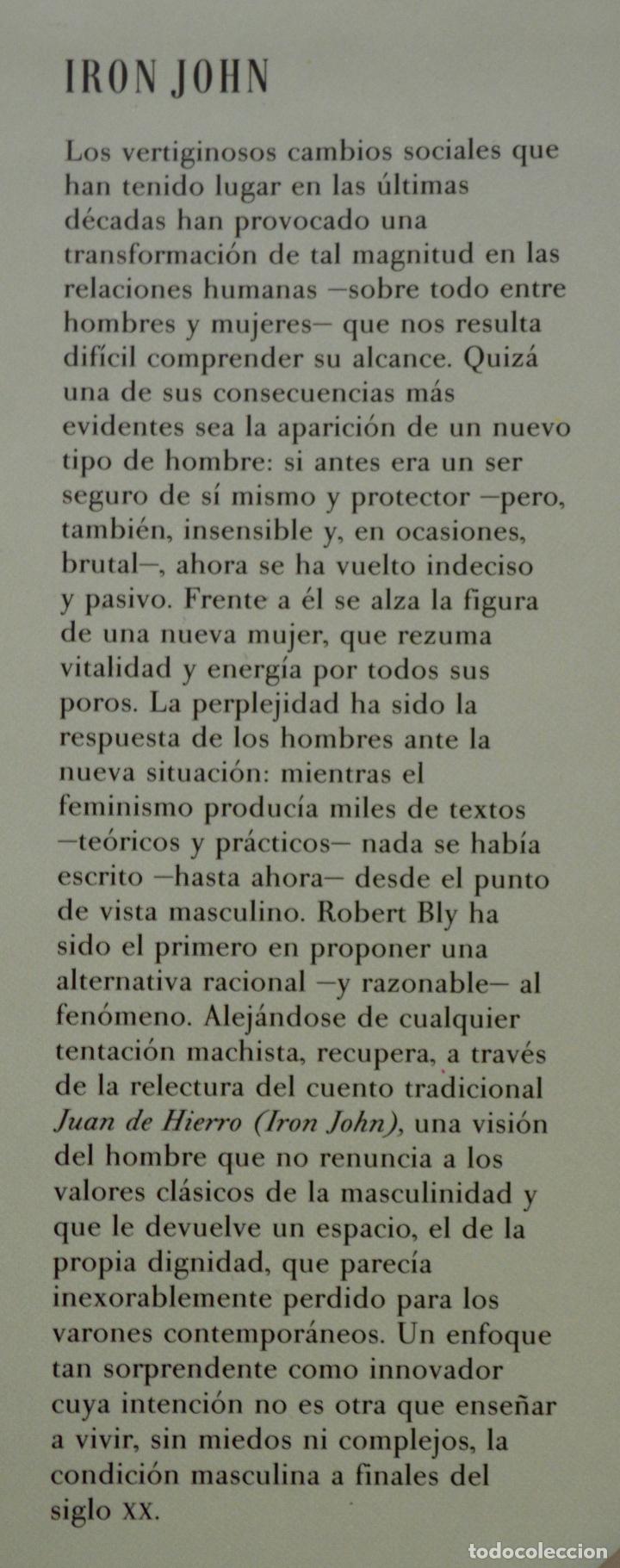 Libros de segunda mano: IRON JOHN, DE ROBERT BLY. C&Iacute;RCULO DE LECTORES, 1993. - Foto 4