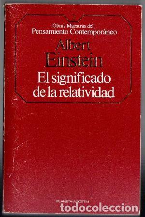 Libros de segunda mano: El significado de la relatividad, Albert Einstein - Foto 1