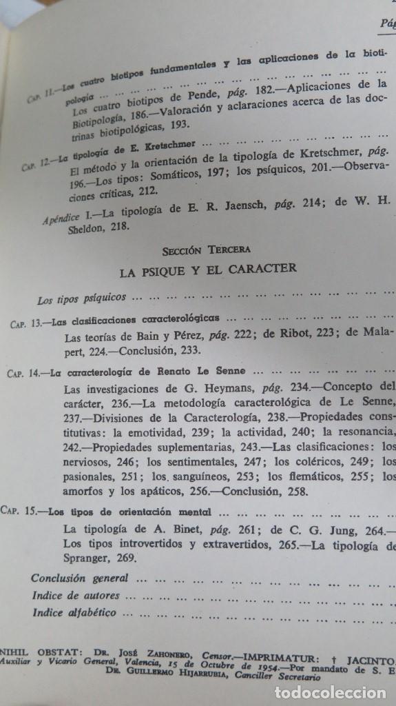 Libros de segunda mano: CARACTEROLOGIA Y TIPOLOGIA. LORENZINI - Foto 4