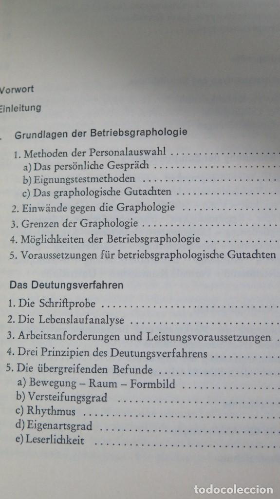 Libros de segunda mano: Betriebsgraphologie. CURT DONIG - Foto 2