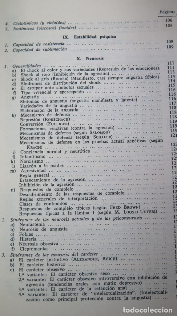 Libros de segunda mano: VADEMECUM DEL TEST DE RORSCHACH. E. BOHM - Foto 6