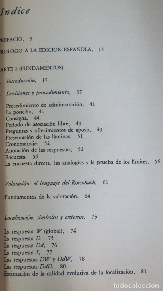 Libros de segunda mano: Sistema comprensivo del Rorschach. Exner. 3 TOMOS - Foto 2
