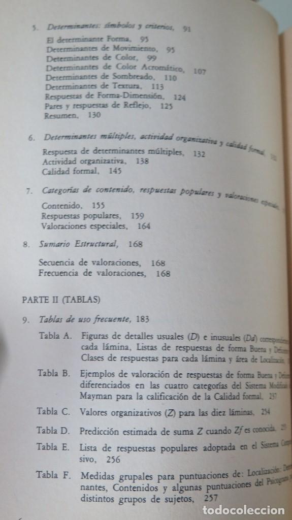 Libros de segunda mano: Sistema comprensivo del Rorschach. Exner. 3 TOMOS - Foto 3
