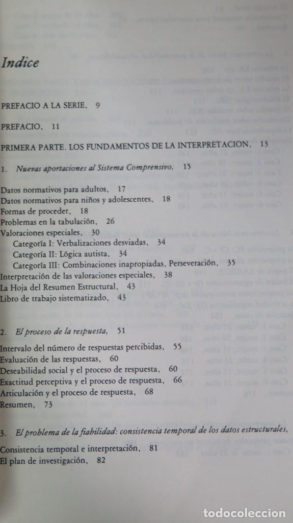 Libros de segunda mano: Sistema comprensivo del Rorschach. Exner. 3 TOMOS - Foto 9