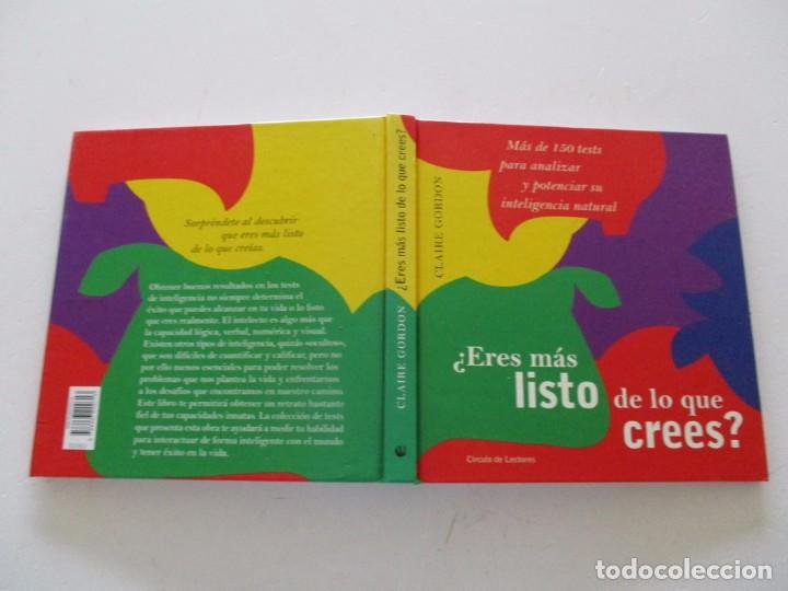 Libros de segunda mano: CLAIRE GORDON. &iquest;Eres m&aacute;s listo de los que crees? RMT83074a. - Foto 1