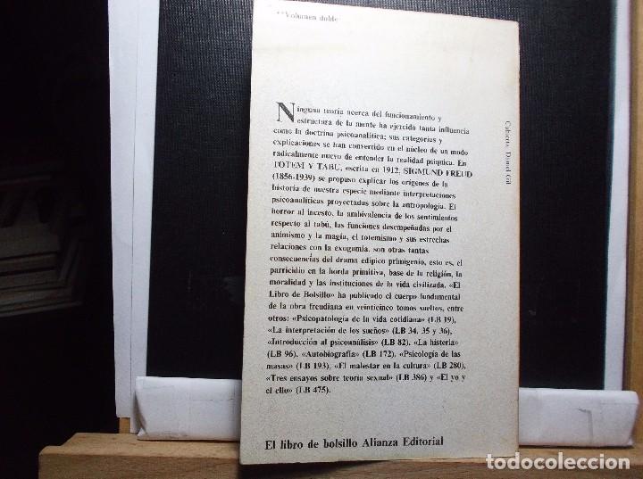 Libros de segunda mano: SIGMUND FREUD - TOTEM Y TABU - 1982 - Foto 4