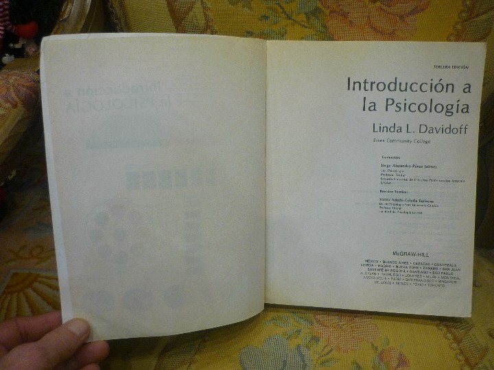 introducción a la psicología, de linda l. david - Comprar Libros de