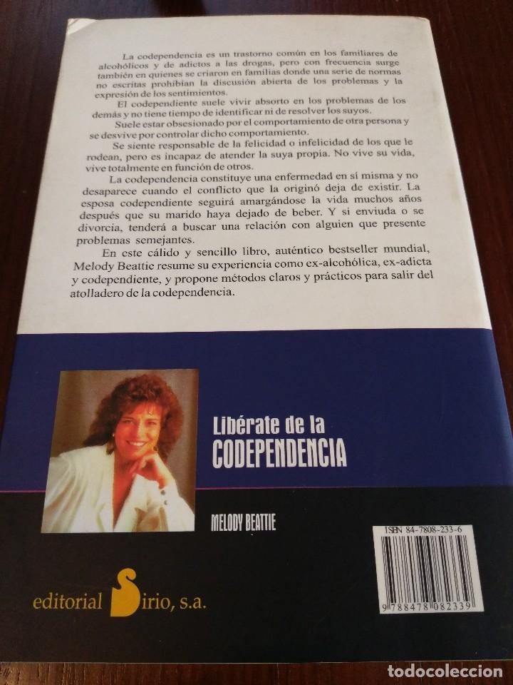 Libros de segunda mano: Lib&eacute;rate de la codependencia. Melody Beattie - Foto 2
