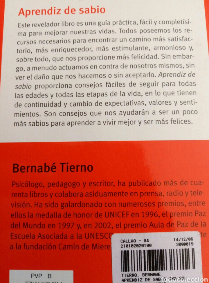 Libros de segunda mano: APRENDIZ DE SABIO DE BERNABEL TIERNO - Foto 2