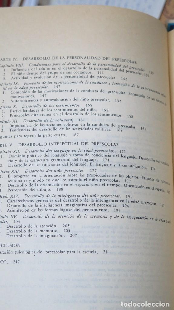 Libros de segunda mano: Psicolog&iacute;a De La Edad Preescolar. MUJINA - Foto 3
