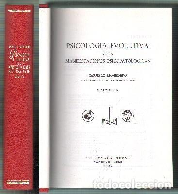 Libros de segunda mano: PSICOLOGIA EVOLUTIVA Y SUS APLICACIONES PSICOPATOLOGICAS. - MONEDERO, CARMELO. - A-PSI-493.