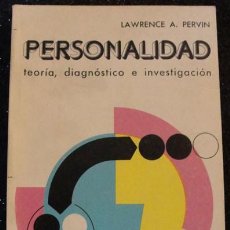 Libros de segunda mano: PERSONALIDAD TEORIA, DIAGNOSTICO E INVESTIGACION - LAWRENCE A. PERVIN -