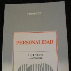 Libros de segunda mano: PERSONALIDAD FAY FRANSELLA