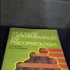 Libros de segunda mano: MODELOS EXPERIMENTALES EN PSICOPATOLOGIA. JD MASER, MEP SELIGMAN. Lote 116907051