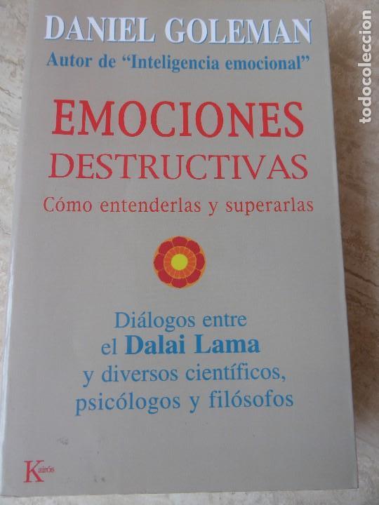 Libros de segunda mano: EMOCIONES DESTRUCTIVAS. C&Oacute;MO ENTENDERLAS Y SUPERARLAS. DANIEL GOLEMAN - Foto 1