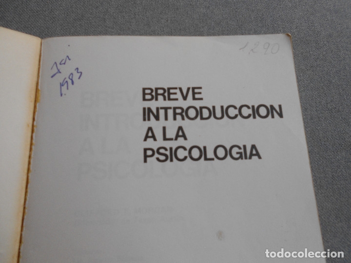 Libros de segunda mano: BREVE INTRODUCCION A LA PSICOLOGIA - Foto 2
