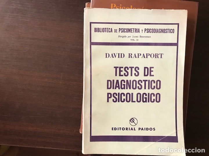 Libros de segunda mano: Test de diagn&oacute;stico psicol&oacute;gico. David Rapaport - Foto 1