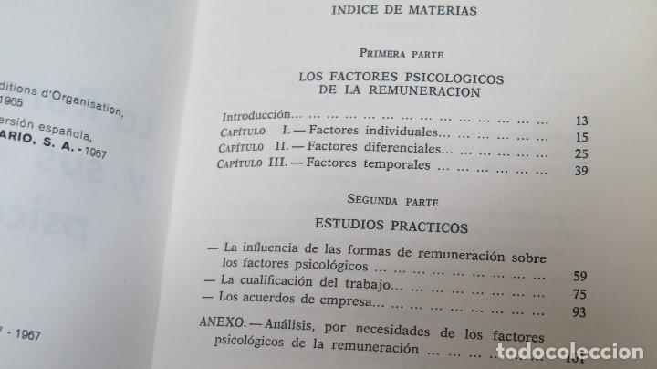 Libros de segunda mano: La remuneraci&oacute;n y sus elementos psicol&oacute;gicos - Foto 2