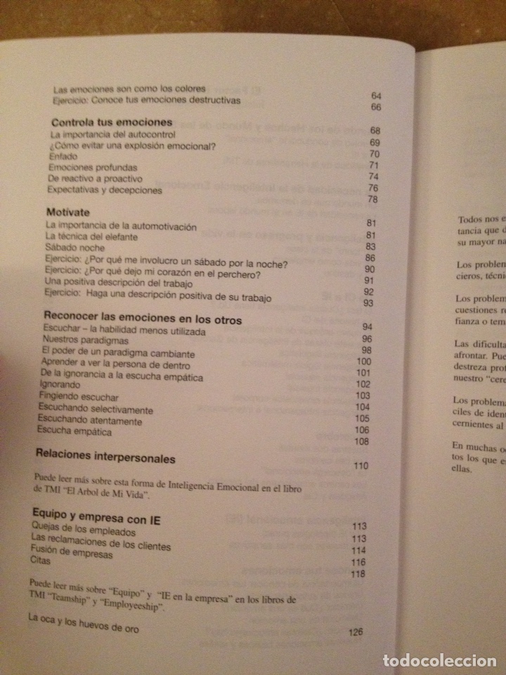 Libros de segunda mano: El factor humano. Inteligencia emocional (TMI) - Foto 3