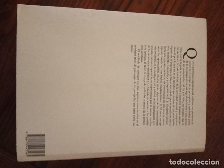 Libros de segunda mano: SENSACION Y PERCEPCION. AUTOR E. BRUCE GOLDSTEIN. - Foto 2