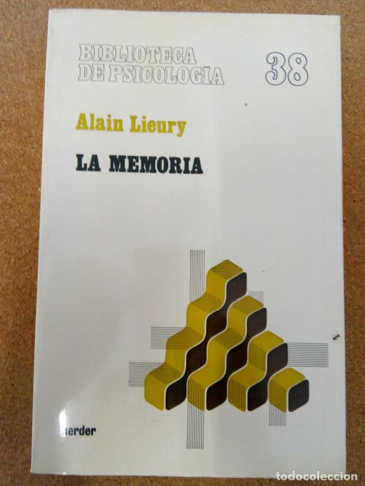 Libros de segunda mano: LA MEMORIA. ALAIN LIEURY - Foto 1